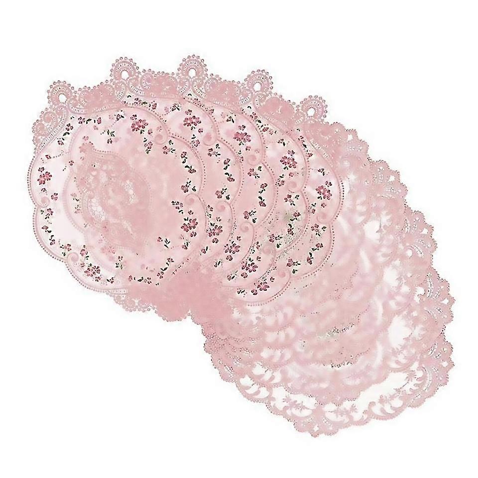 For 10pcs Lace Doilies Compatible For Tables Embroidered Lace Placemats Table Mat