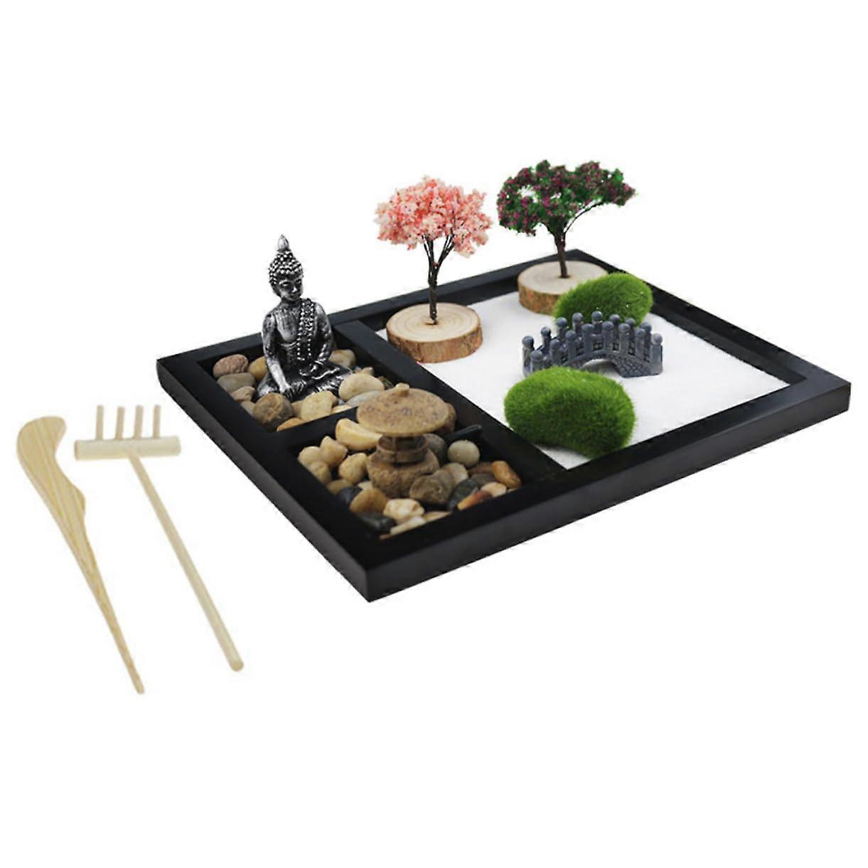 Mini Craft Sand Zen Garden Set for Desk Decor
