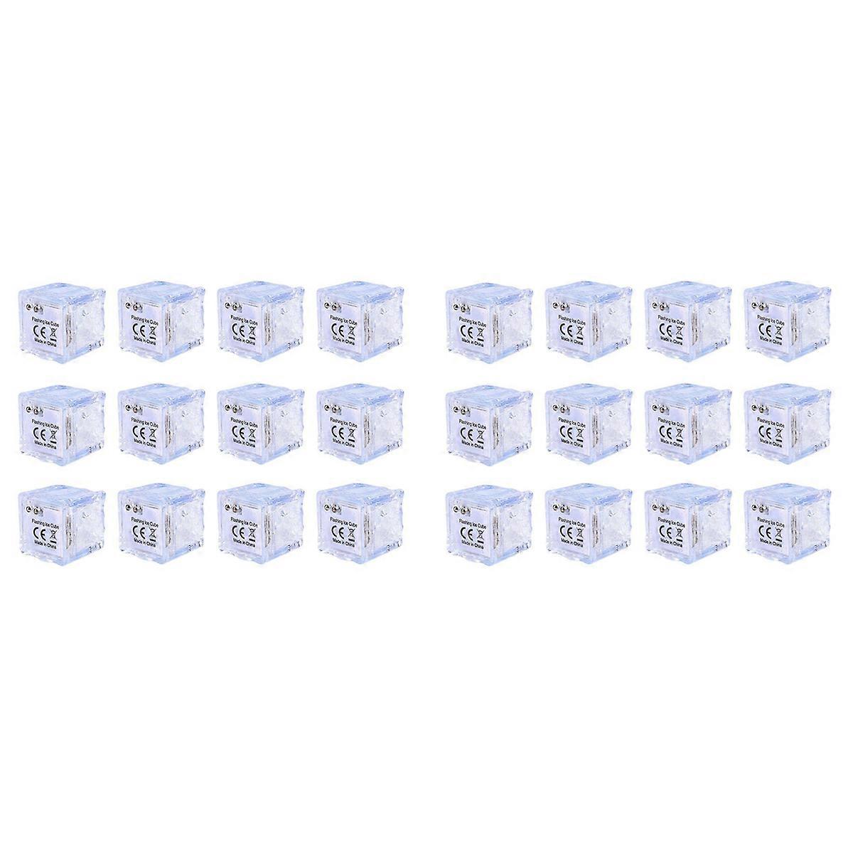 12Pcs Multi Color Flashing Glow in the Dark LED for Drinking Party