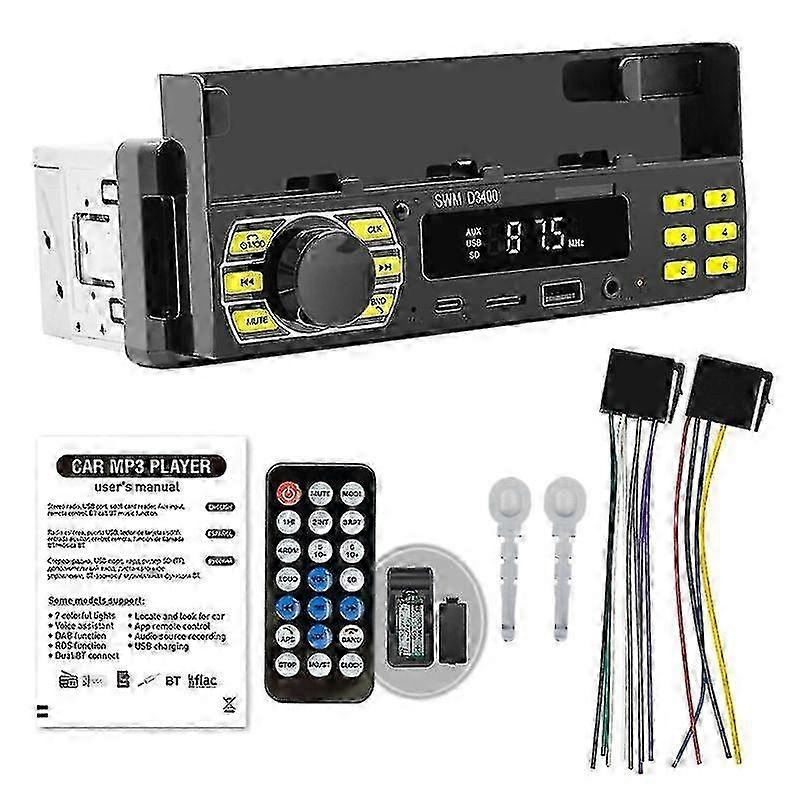 Car Radio Stereo FM Aux Input LCD Music Receiver Handsfree Calling Clear Sound