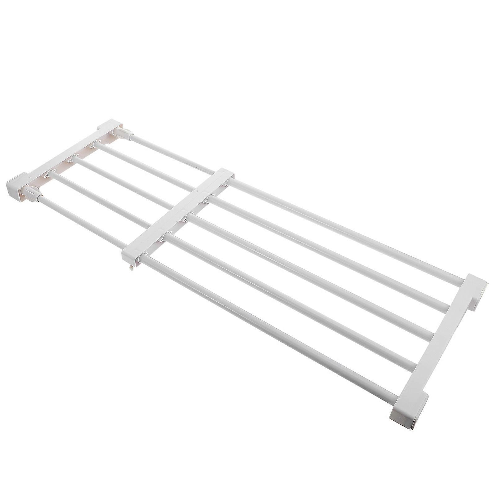 1Pc Wardrobe Storage Stand Divided Nail Free Retractable Storage Bracket