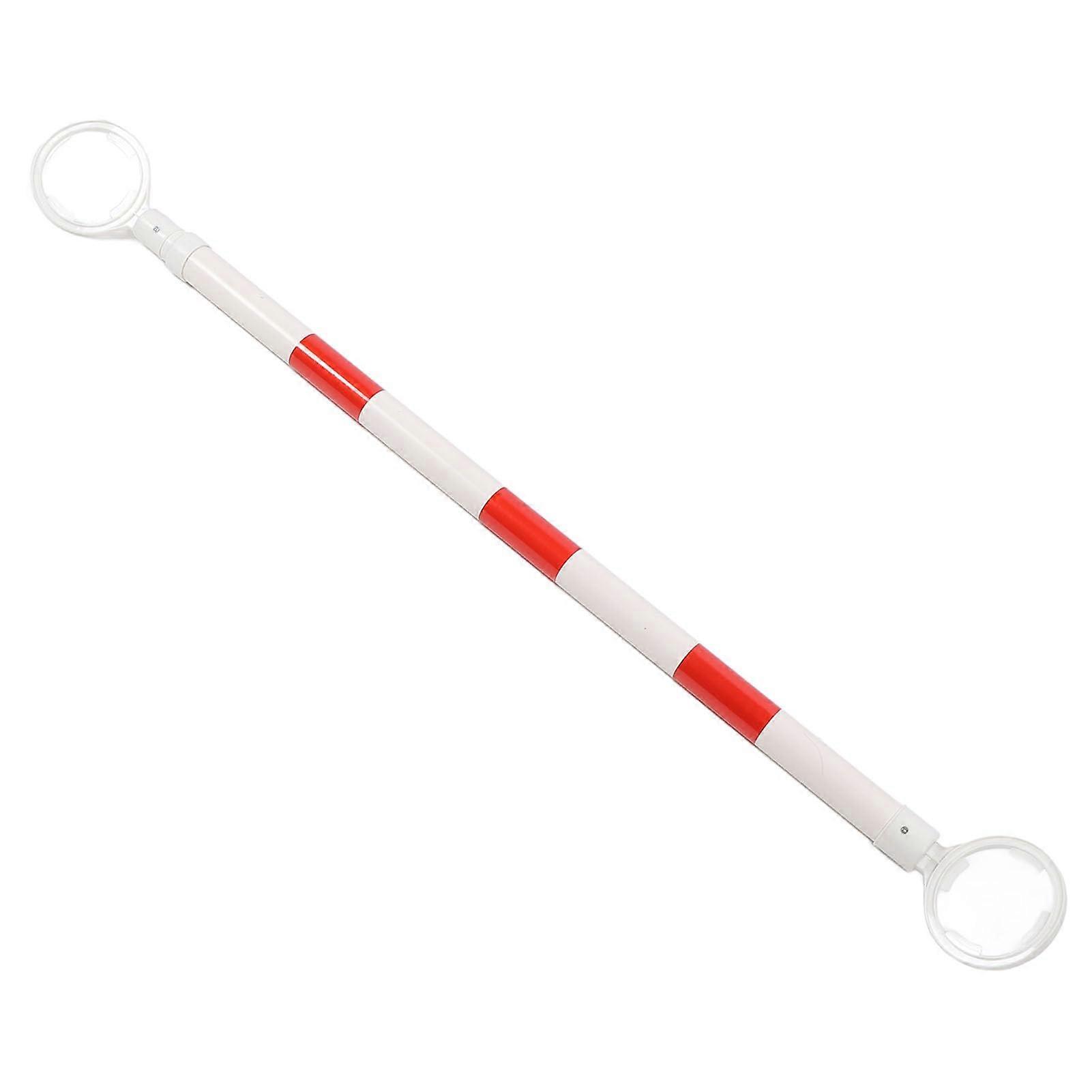 Reflective Universal Safety Warning Traffic Cone Strip 37.870.9 Inch with Connecting Rod for Road Construction (White and Red)
