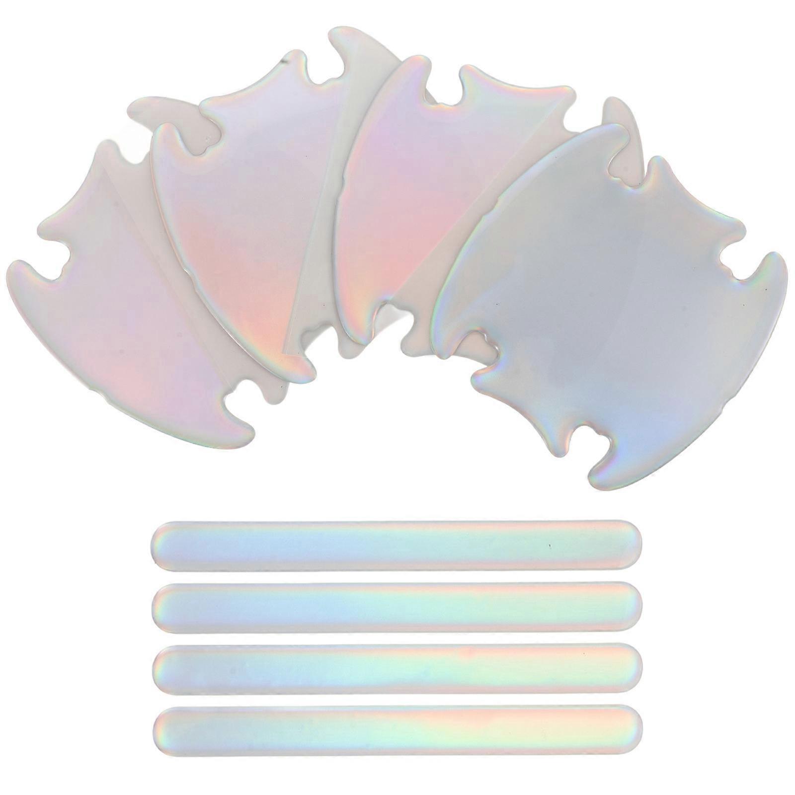 Car Door Handle Protector Waterproof Anti-Scratch Most Models Rectangle Style 4 Sets