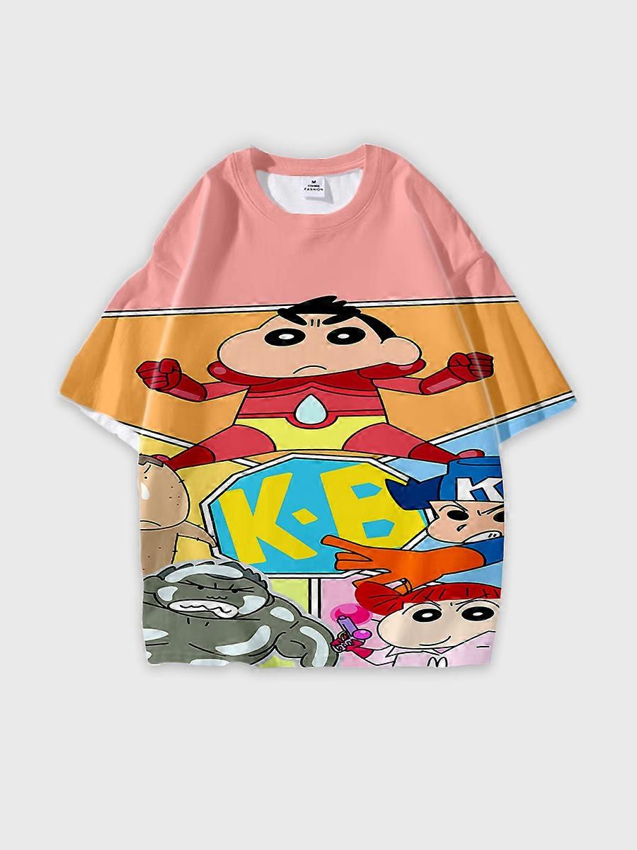 T-shirt round neck Pattern loose short sleeve JW1747