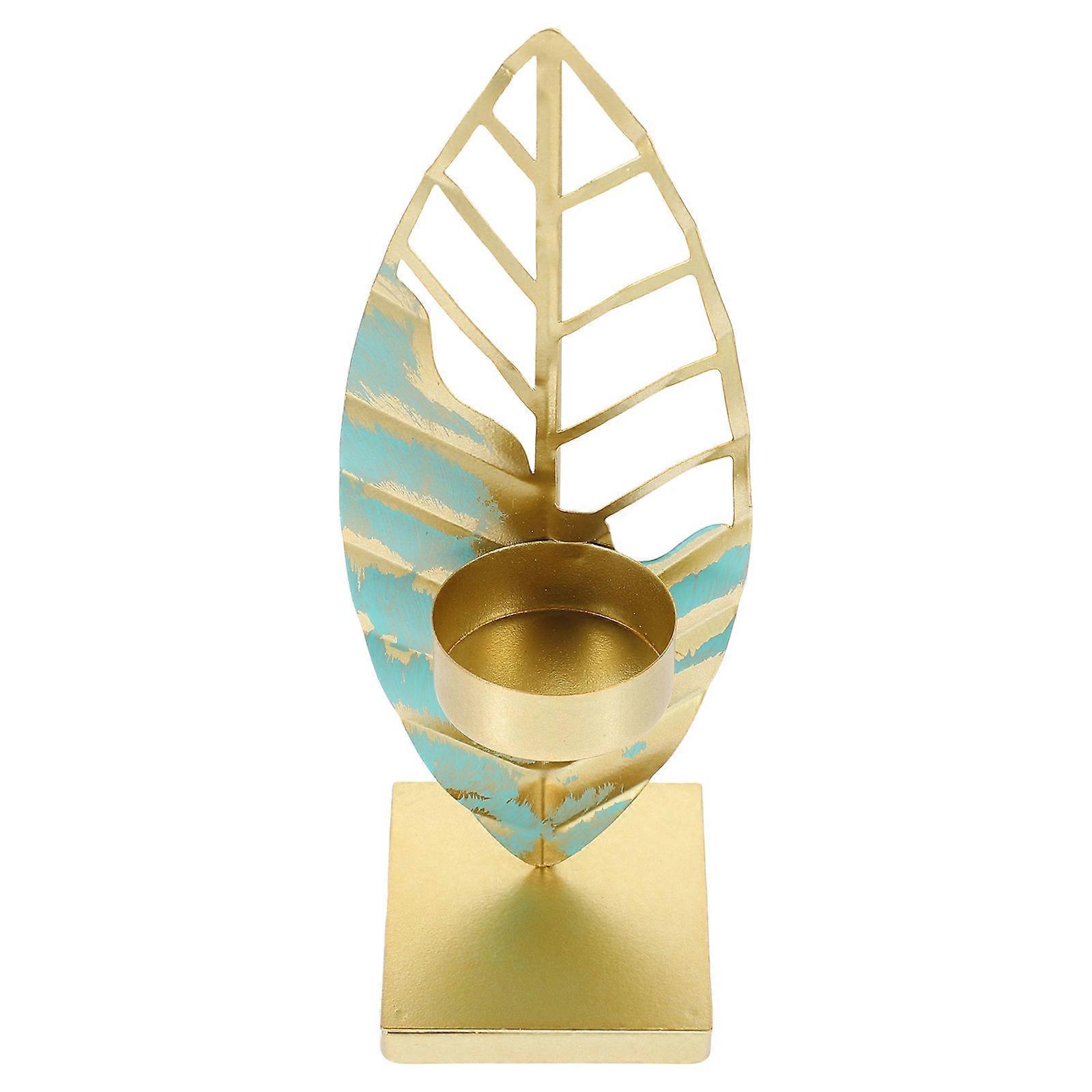 It seems you're referring to a **leaf shaped candle holder** with a **Nordic iron art design**, possibly for use as a **decorative candlestick** in