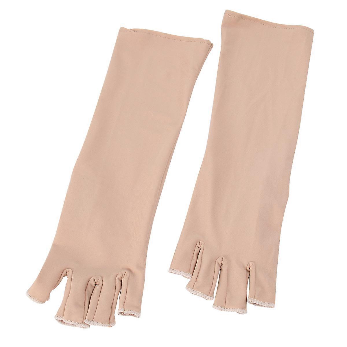 Cooling Cuff Arm Guard Durable Sleeves for Outdoor Use 1Pair Khaki Color