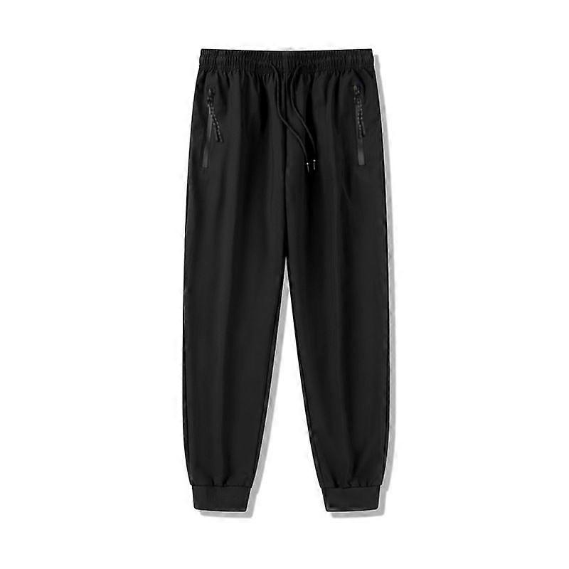 Ice Silk Trousers Men's Summer Sweatpants Breathable And Quick-Drying Plus Fat Plus Size Pants Corset Thin Ice Silk Pants Men