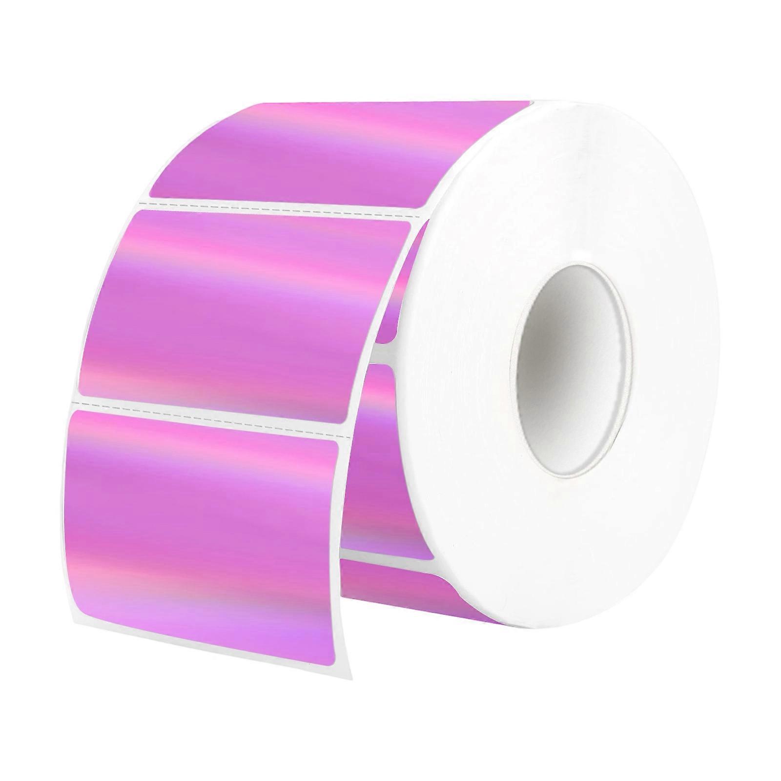 300 Stück glitzerndes Thermoetikett für Drucker 1,25 x 2,25 Zoll wasserfestes Klebeetikett Aufkleber für Paketverpackung mehrfarbig