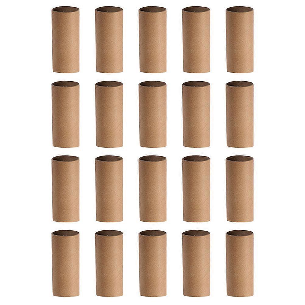 20pcs Round Paper Tubes for DIY Crafts, Creative Handmade Art Material for School Projects and Home Decoration