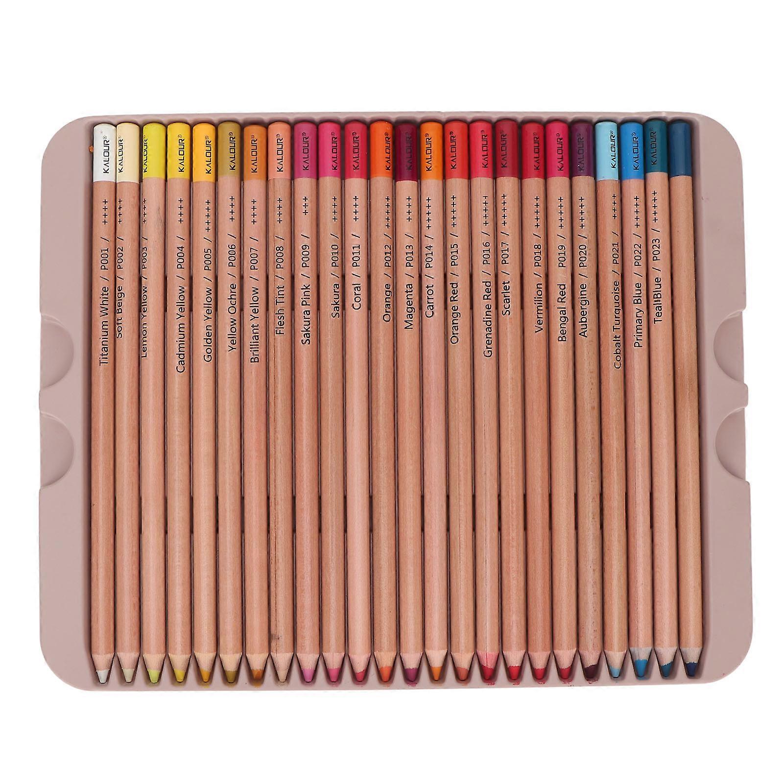 50 Colors Colored Pencil Professional Drawing Set with Storage Box for Graffiti Coloring Design Creation
