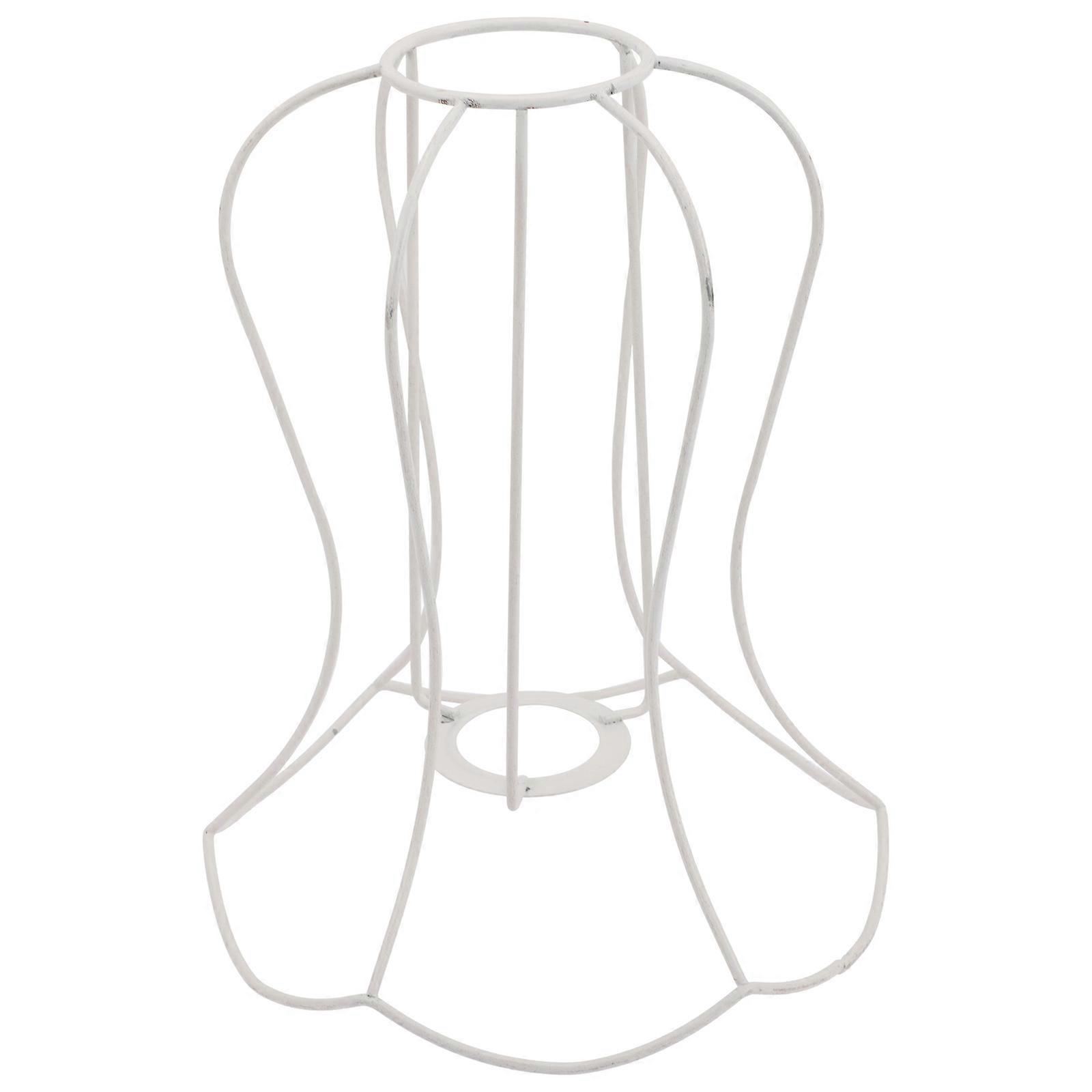 White Iron Lampshade Frame for DIY Lights Table Lamps Desk Lamps Chandeliers 1 Piece