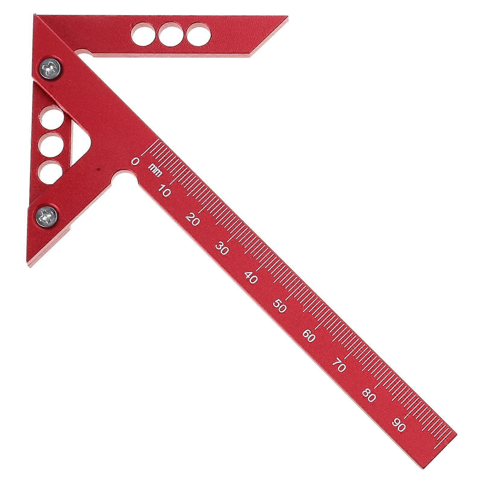 Improved CenterLines Marking Gauge Carpenter Ruler Woodworking Aluminum Alloy Center Square Center Marking Pin Multifunctional Angle Gauge