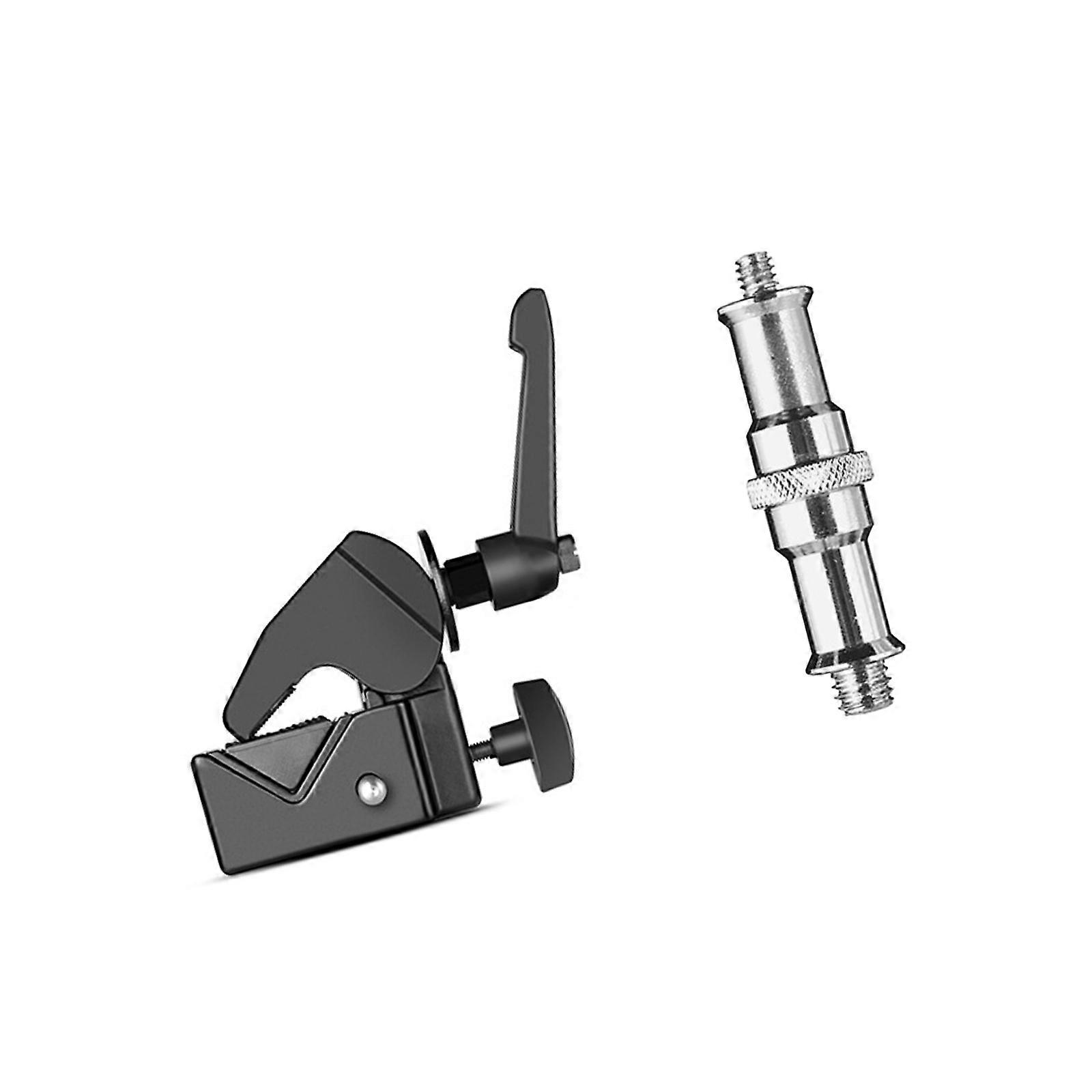 Two Headed Aluminum Camera Clamps With Screw Compatibility For Tube And Flat Surfaces Mounting Multicolor