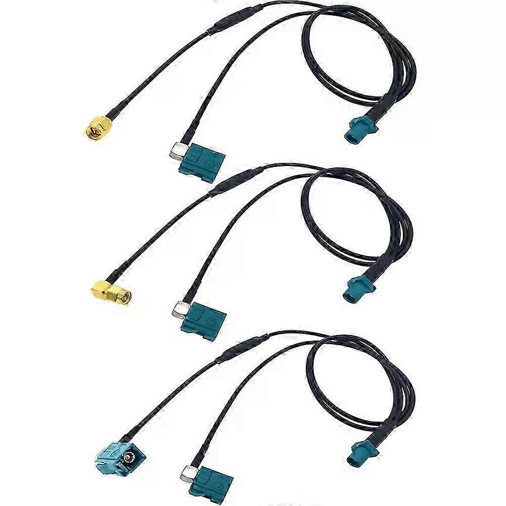 Car GPS Antenna Extension Cord Radio Adapter 05M Z Male to Z Female/SMA/SMA90 Right Angle Y Type Splitter Cable RG174 Pigtail