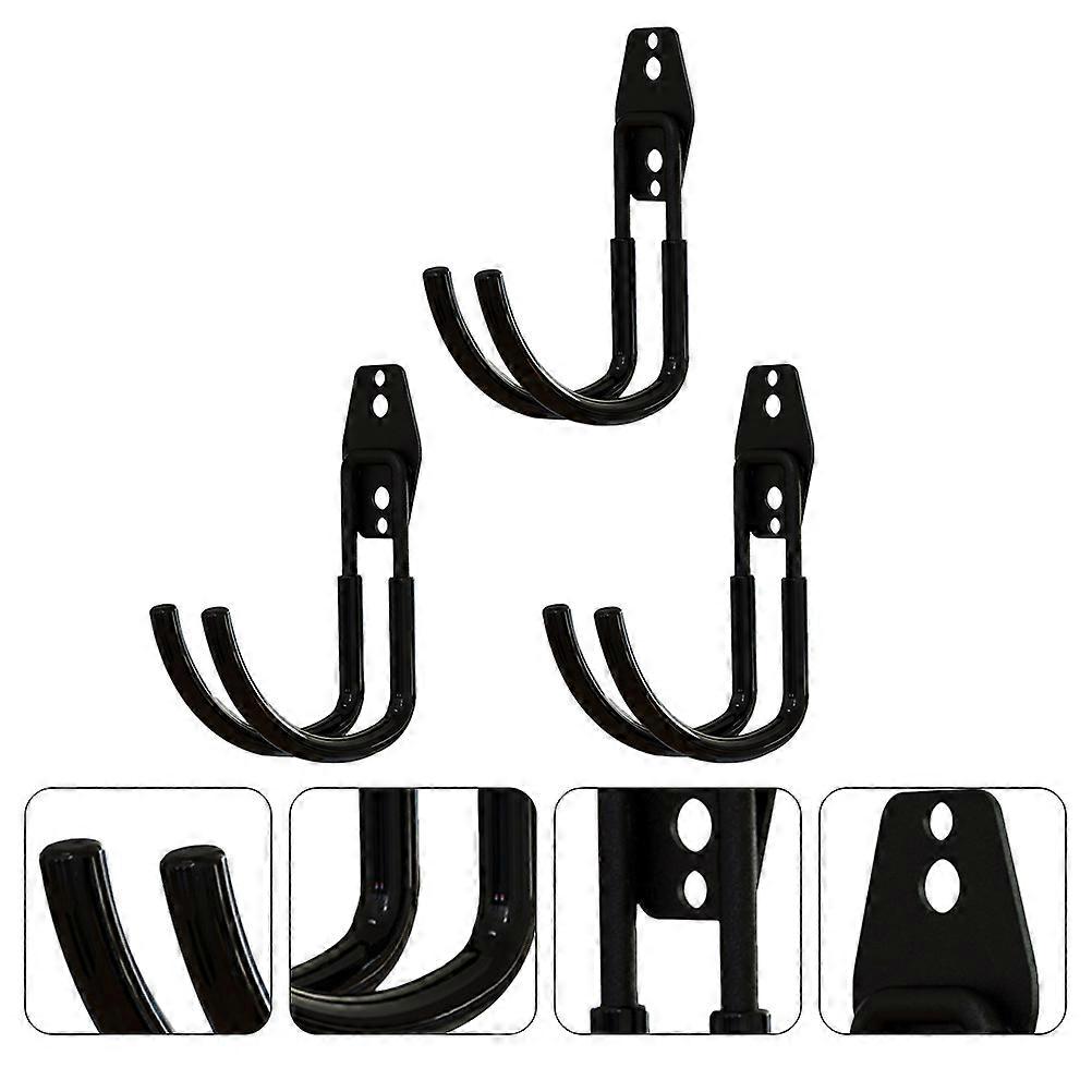 Utility Hanger Hooks Tool Storage Hooks Metal Wall Mountable Home Organization 8.8x14.5cm 3Pcs