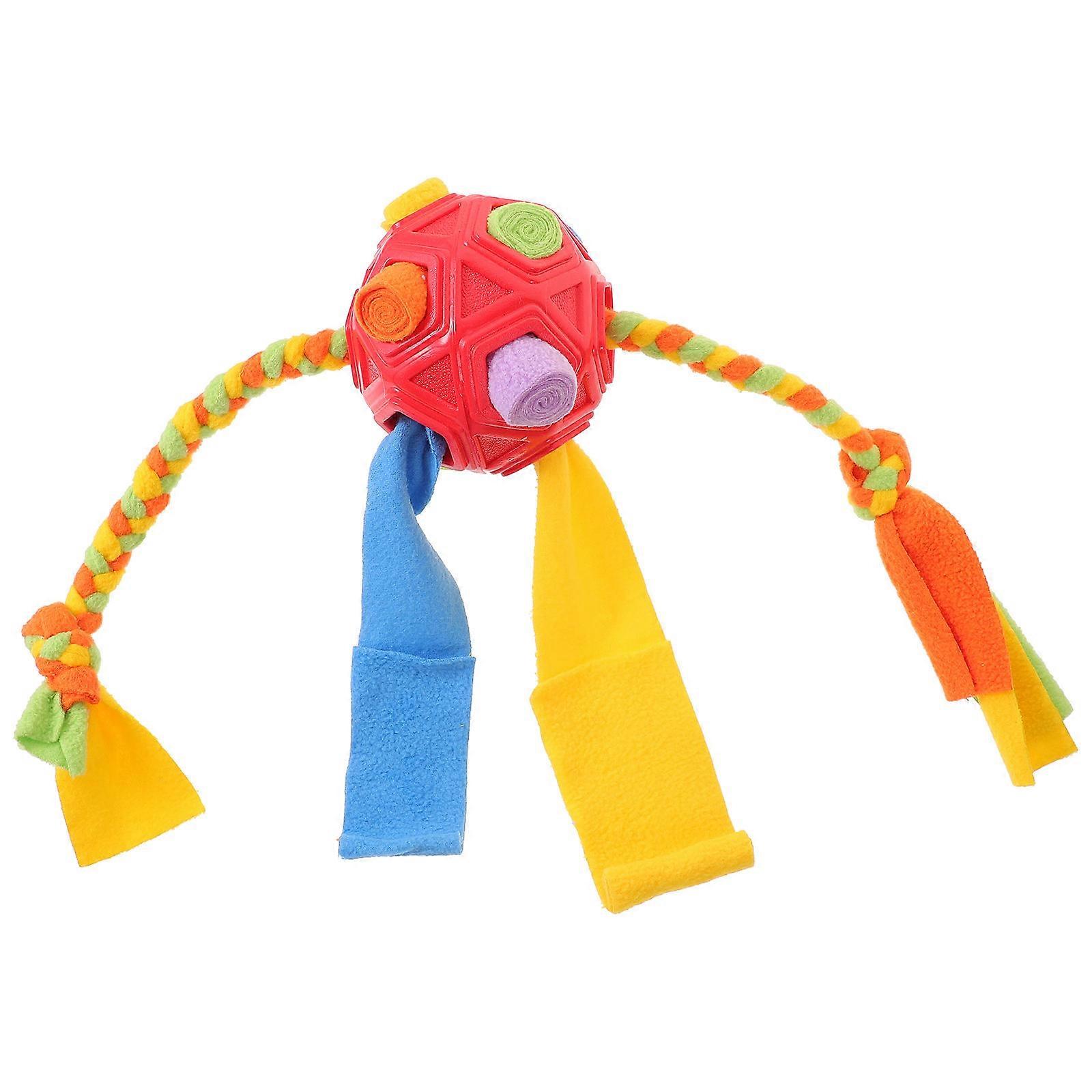 Dog Snuffle Ball Interactive Game Pet Toy Multi-Colored 60.00X10.00X10.00Cm Sniffing 1Set