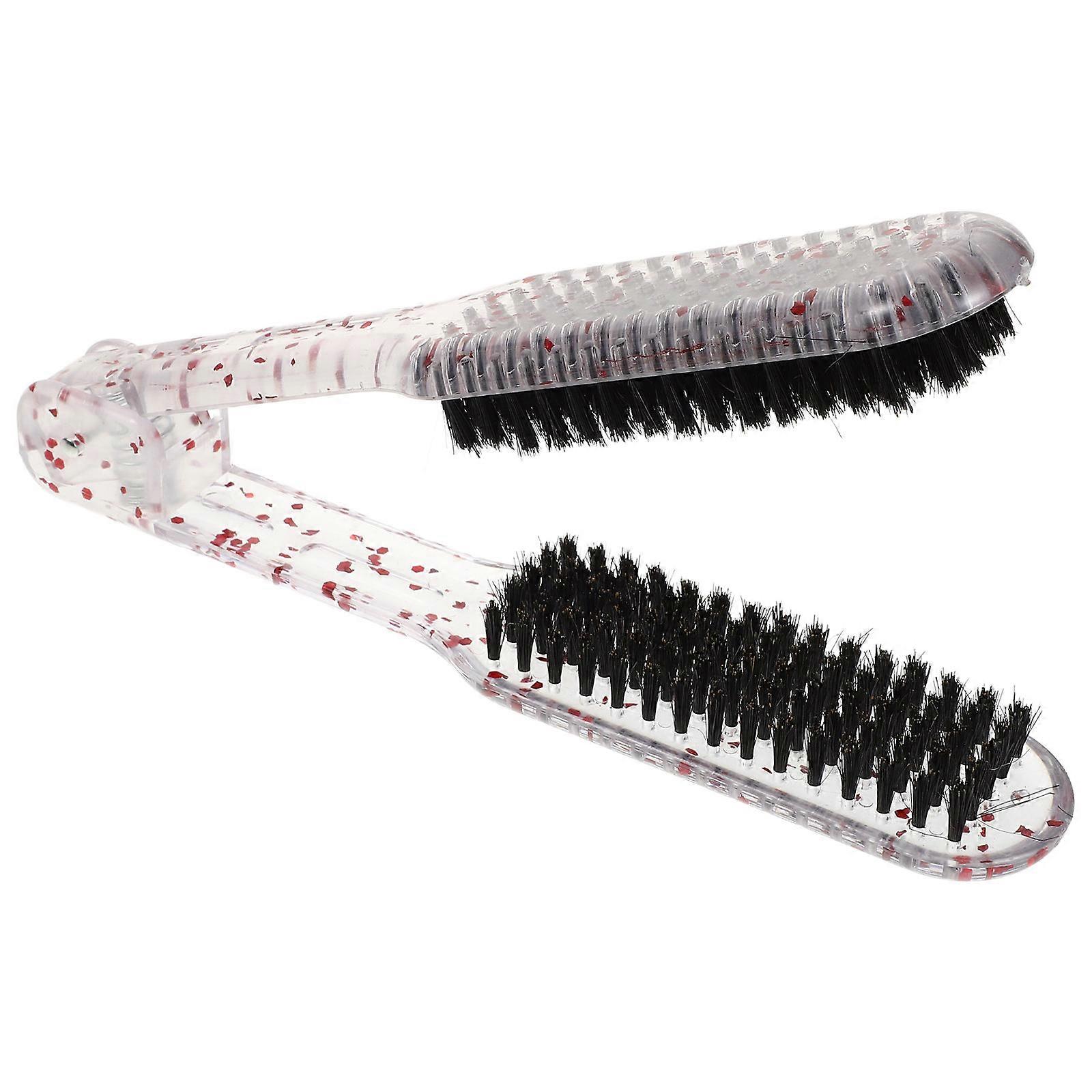 MultiFunctional Hair Styling Tool V Shaped High Temperature Resistant Straightening Comb for Home Use 0.5 in