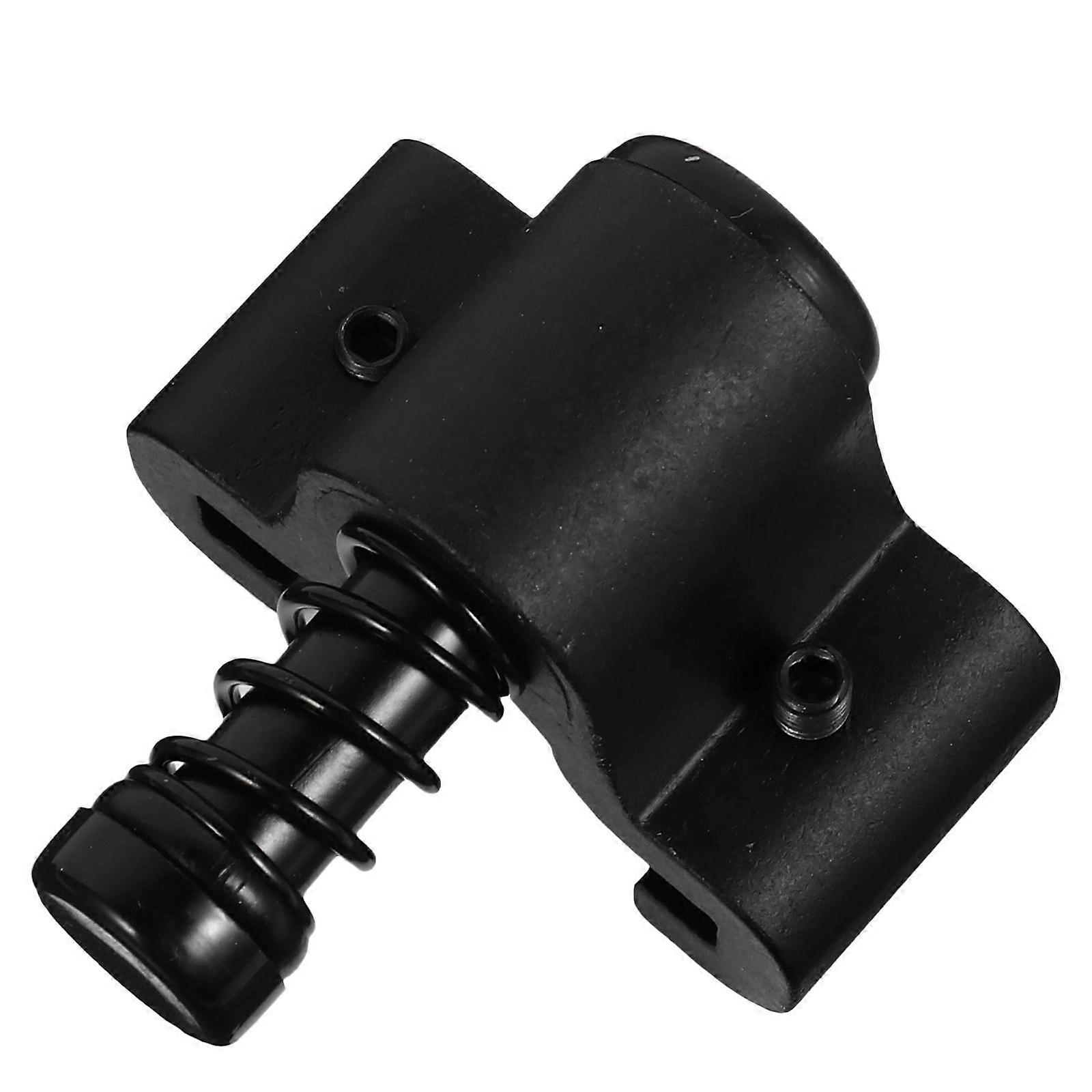 Barn Door Hardware Stopper Sliding Door Stop Black Finish Spring Design Noise Reduction Easy Installation