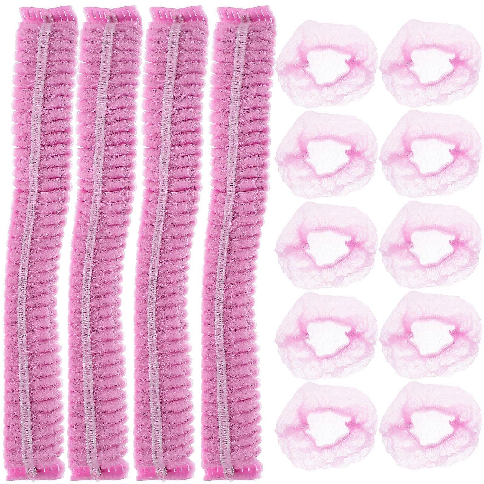 Capac de izolare a părului rezistent la praf nețesut pentru cercetători de laborator Laboratoare roz 100 buc