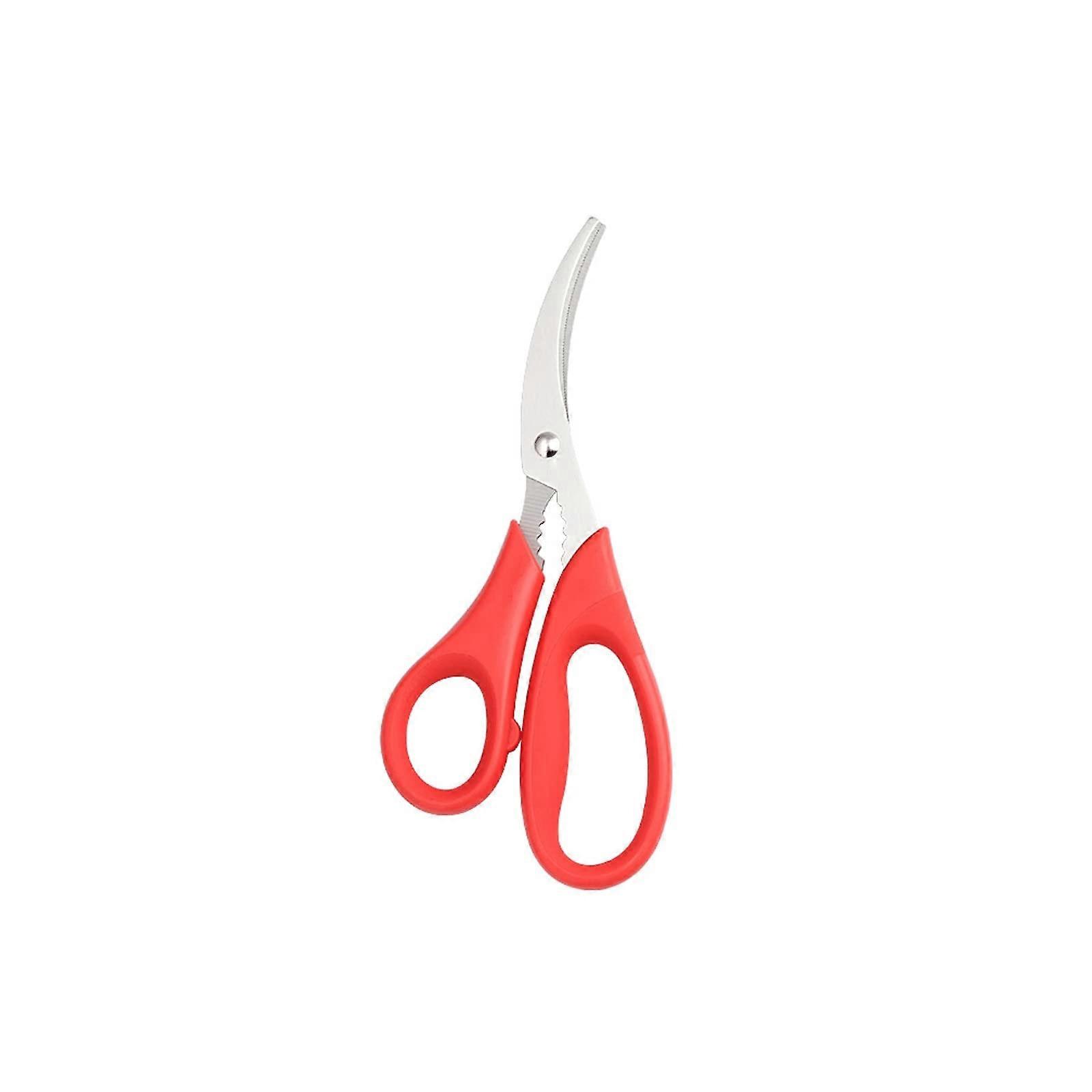 Kitchen Scissors, Multifunctional Seafood Scissors, Shrimp Cracker, Shrimp Developer, Lobster Scissors, Tool Scissors (Color: Pink, Orange)