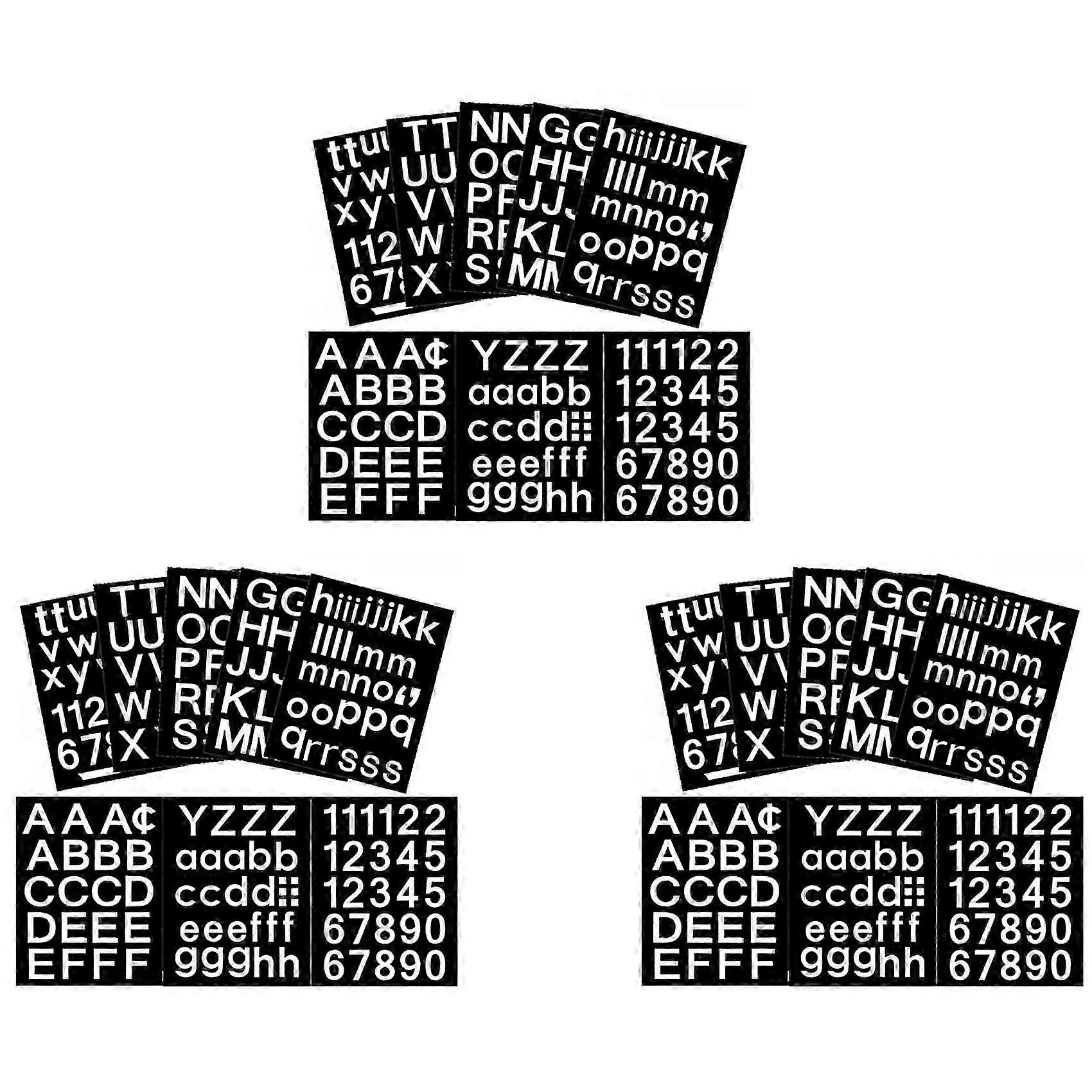 24 Sheets Self-Adhesive Vinyl Letters Numbers Kit, Mailbox Numbers Sticker for Mailbox,Signs,Window