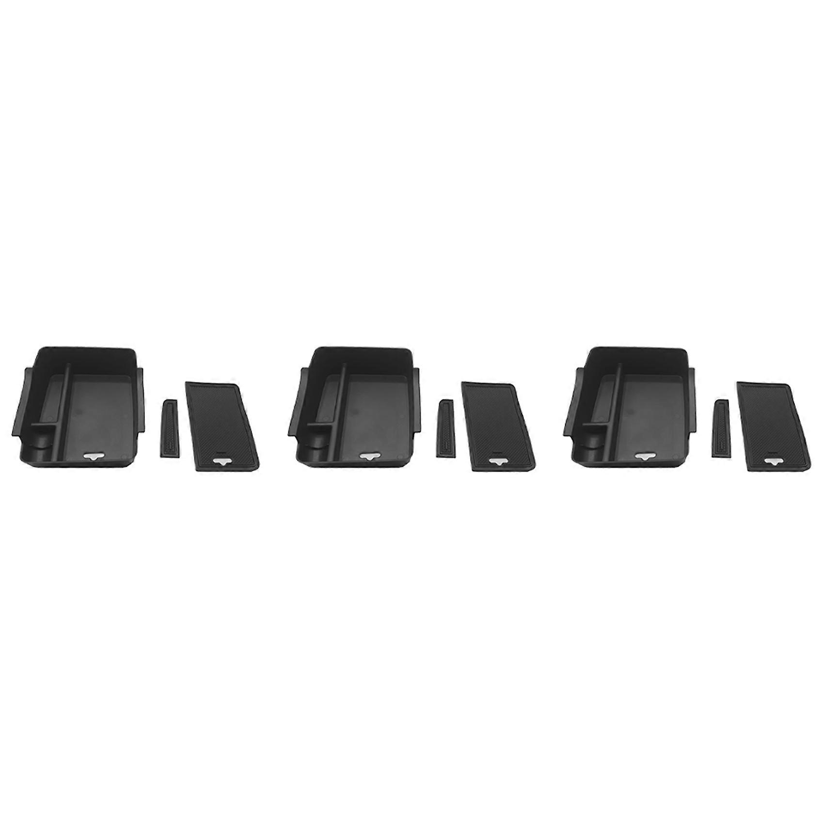 3X Car Central Armrest Storage Box for -V Vezel 2021 2022 Center Console Organizer Holder Containers