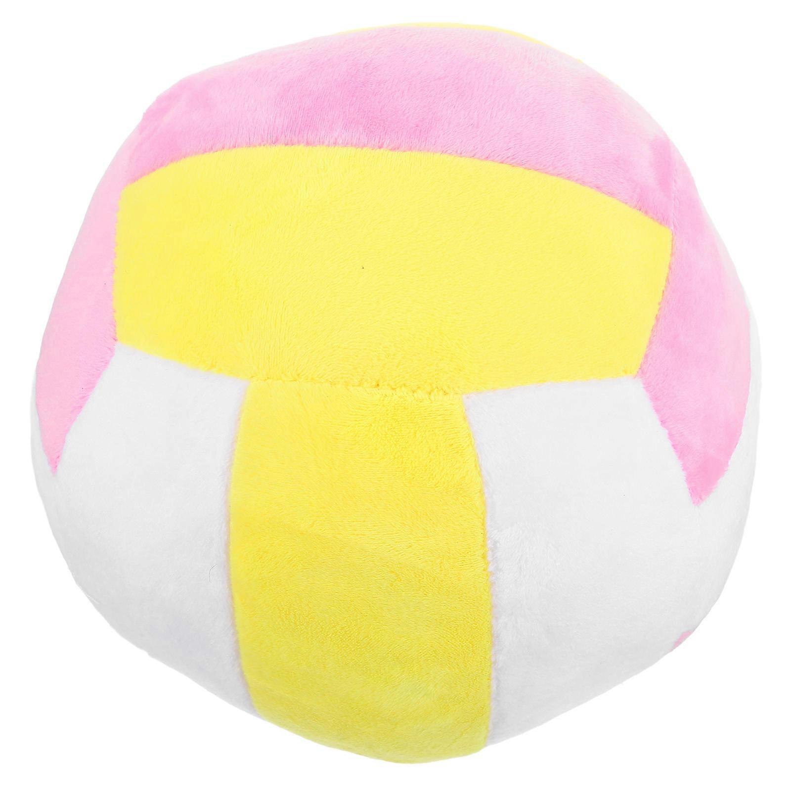 Soft Volleyball Pillow Decorative Plush Item For All Ages In Pink Color Comfortable Hugging 1 Pcs