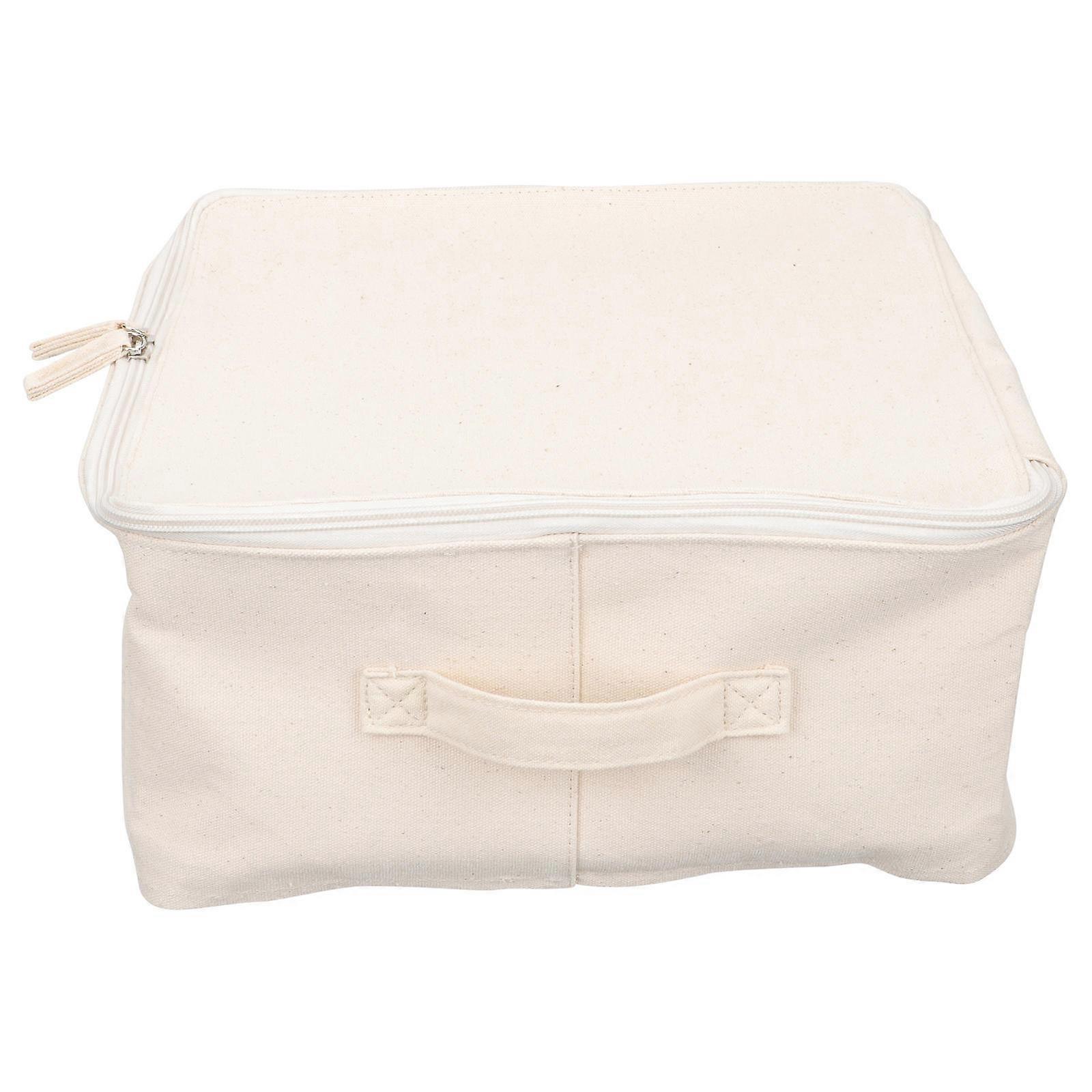 Clothes Storage Containers Household Item Simple Design Beige Rectangular 1Pack Multi-Purpose Storage