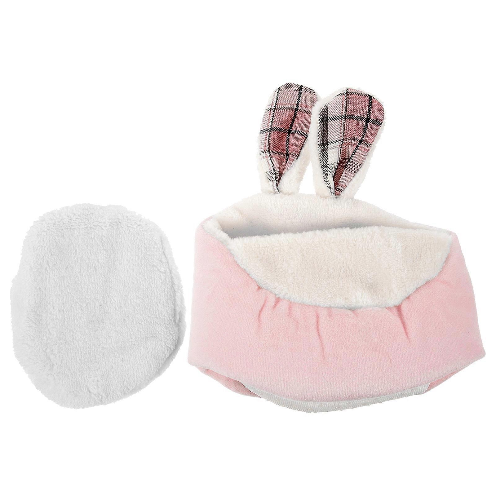 Small Pet Squirrel Bed Cute Shape Cozy Indoor Use Comfort Warmth 1Set