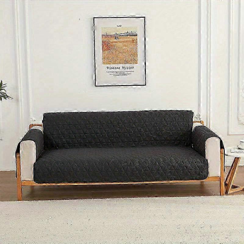 Reversible Waterproof Sofa Cover Slipcover for Loveseat & Armchair - Pet-Friendly Hexagon Pattern Couch Protector in Classic Polyester Style
