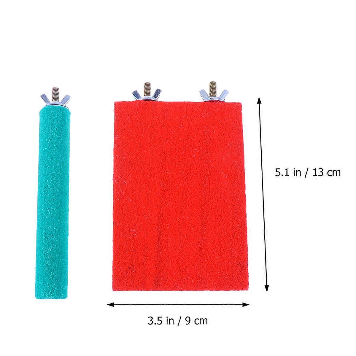 Bird Perch Stand and Toy Claw for Small Birds Parakeet Assorted Color