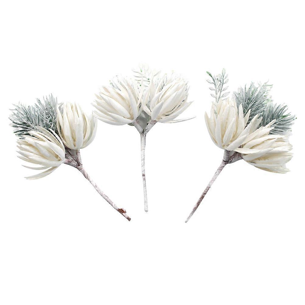 装飾用のカラーシミュレーション花枝プラスチック造花は、ルームテーブルの装飾に心地よい雰囲気を加えます 3個