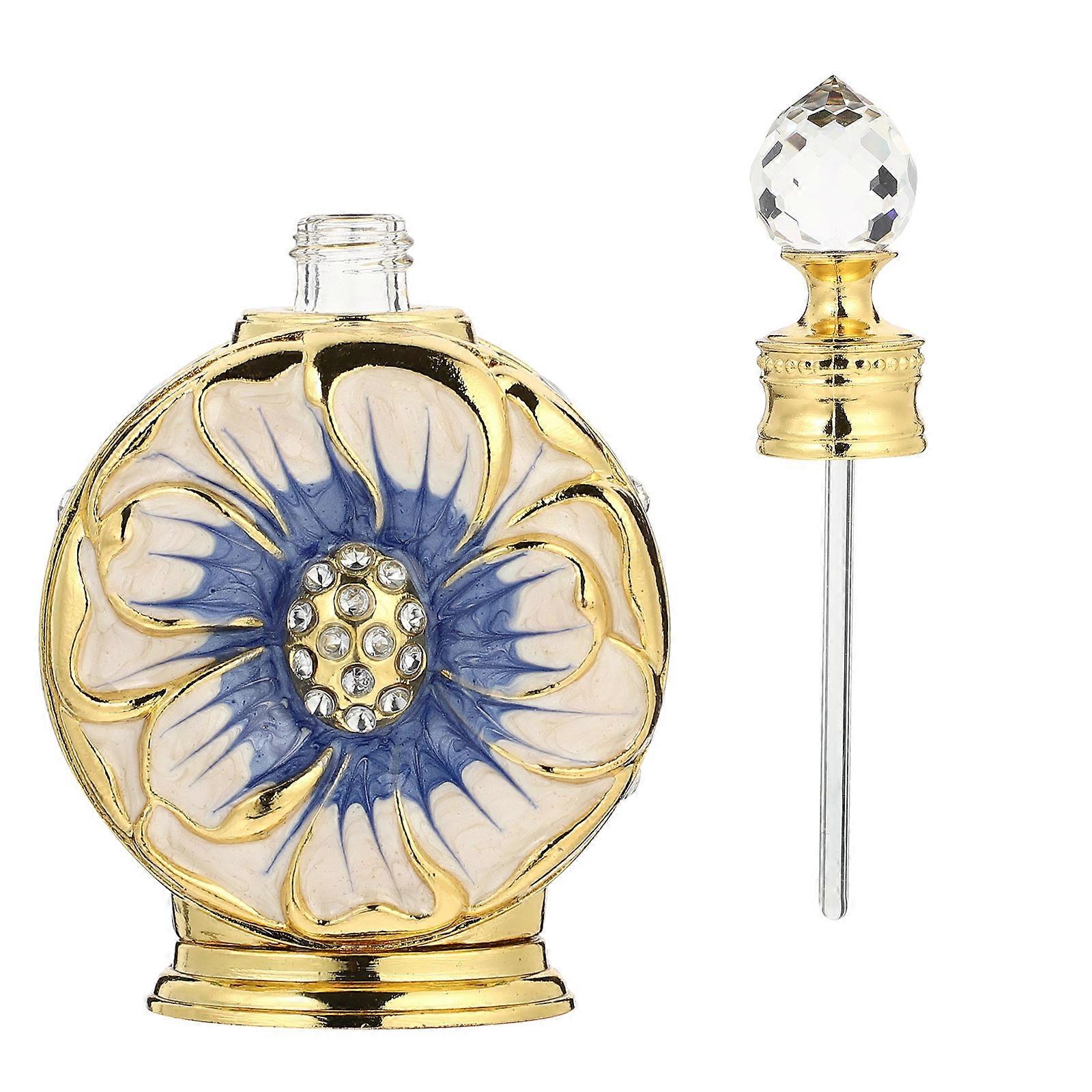 Travel Perfume Bottle With Unique Rose Shape For Women In Durable Glass Material Offering Liquid Storage With Leak-Proof Function 1Pack
