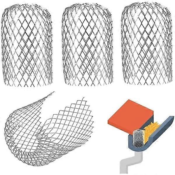 4-pack Expandable Metal Gutter Filter Screens, Leaf Strainer, Downspout Guards for Gutters and Downspouts