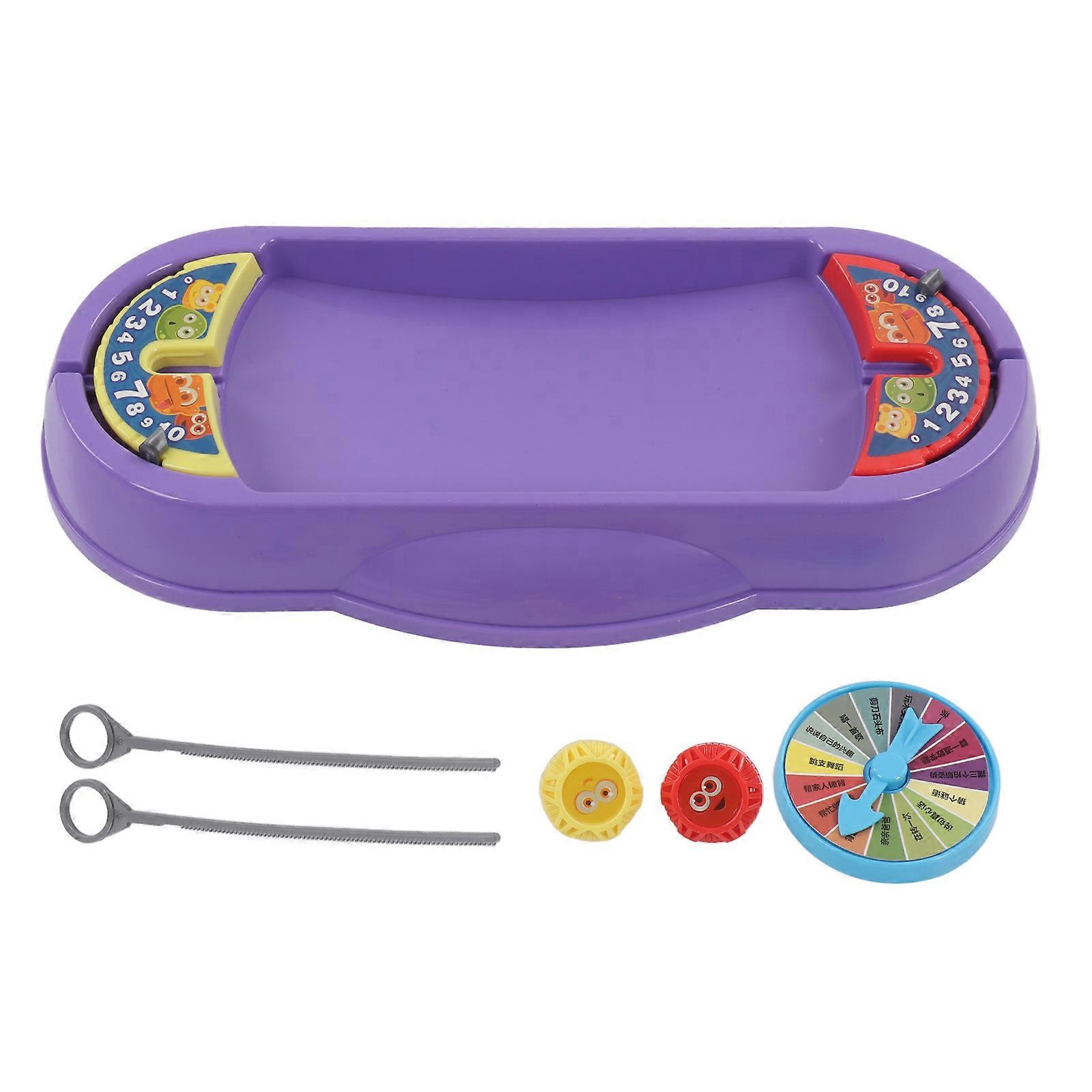 Toy Top Desktop Interactive Small Game Multiplayer Competitive Battle Toy with Gyroscope Disc 2 Players