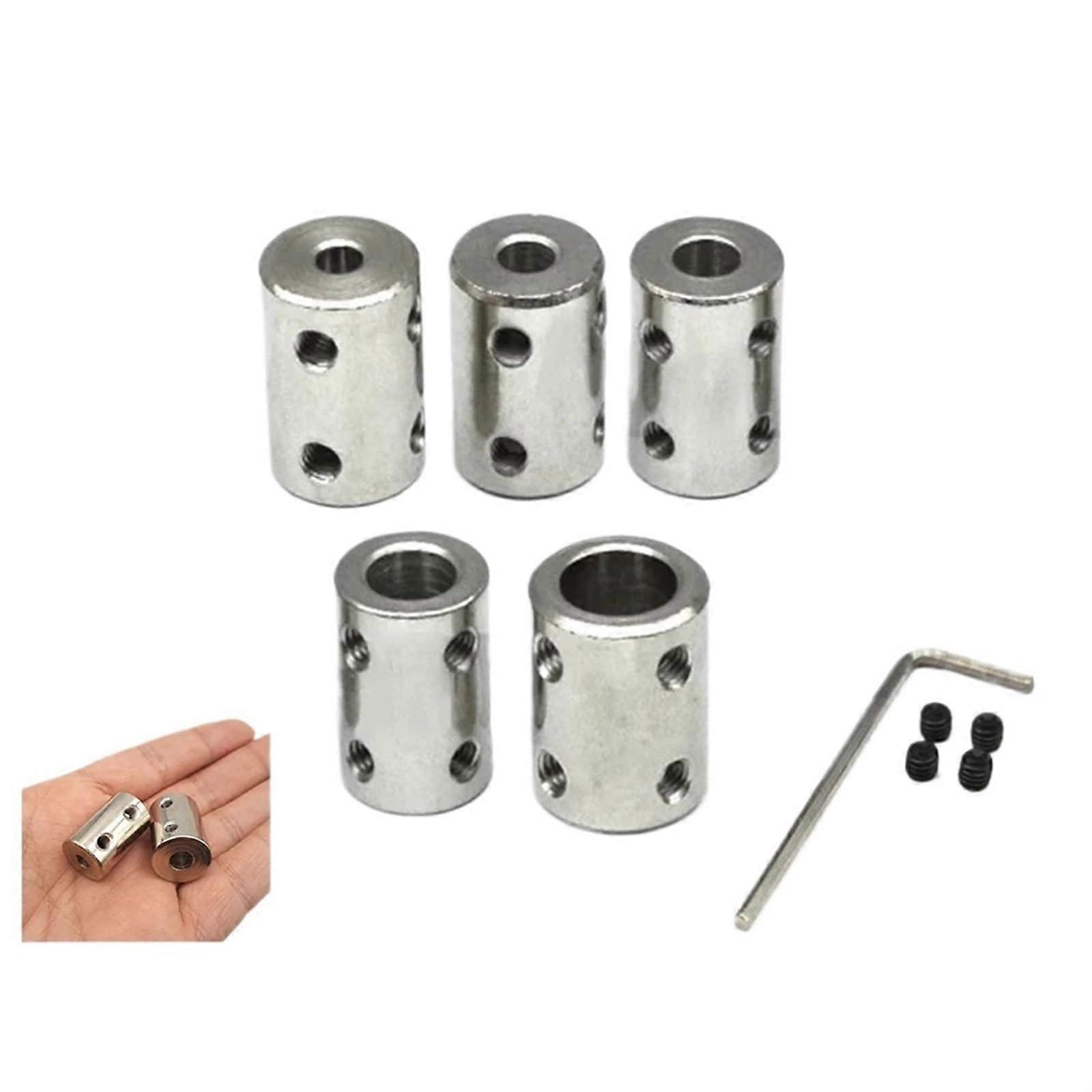 Rigid Shaft Coupling 4 5 6 8 10 Mm, CNC Motor Shaft Coupling, Sleeve No. 45, Steel Gearbox Connector, 1 Piece 8-8 Mm