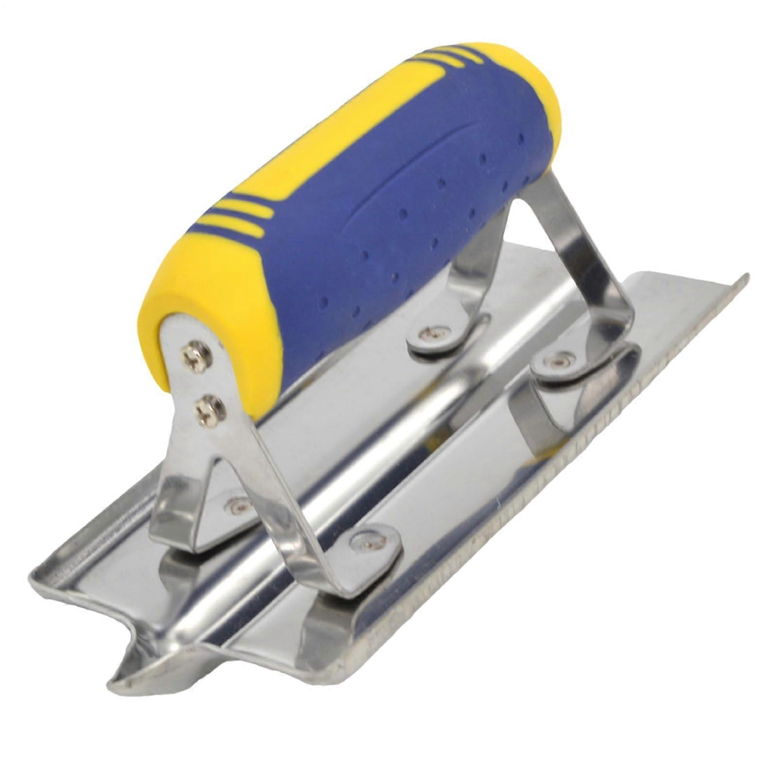 Stainless Steel Edge Trowel – Professional Smoothing Tool with Double-End Design, Comfortable Grip for Precision Work