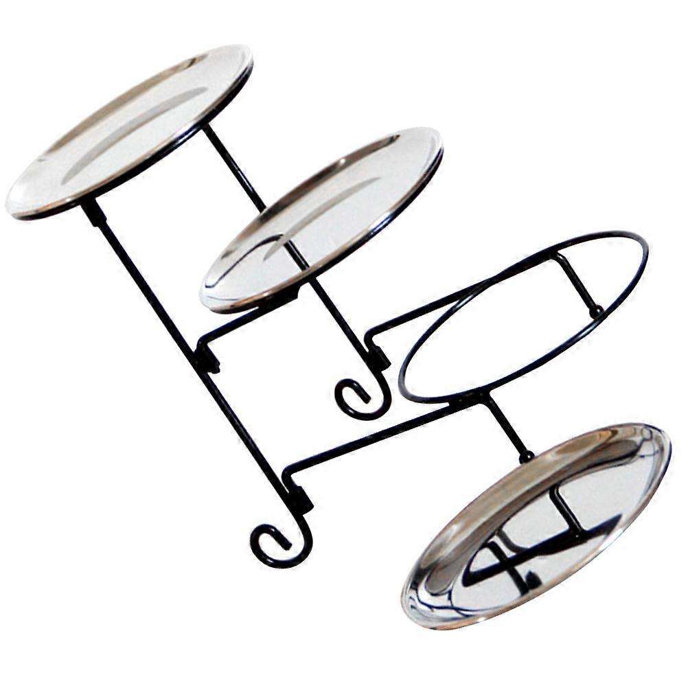 Dessert Display Cupcake Platter Stainless Steel 9.4×9.1×5.3in Party Use 1 Set