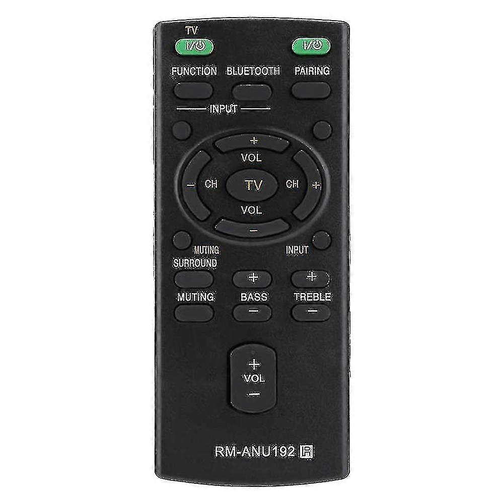 anu192 Bluetooth Speaker Remote Control For Sound Bar Sact60bt -wct60 Sswct60 Ht-ct60bt Htct60bt Sa-ct60bt