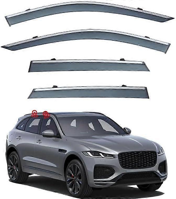 Auto Windabweiser Jaguar F-PACE MK1-X761 2016 Front Rear Wind Deflectors Rain Guards Durable Sunshade Accessories