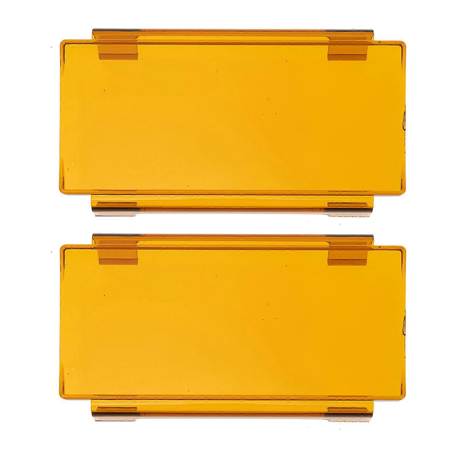 Durable Plastic Cover with Bright Lights for Safe Driving Environment Yellow
