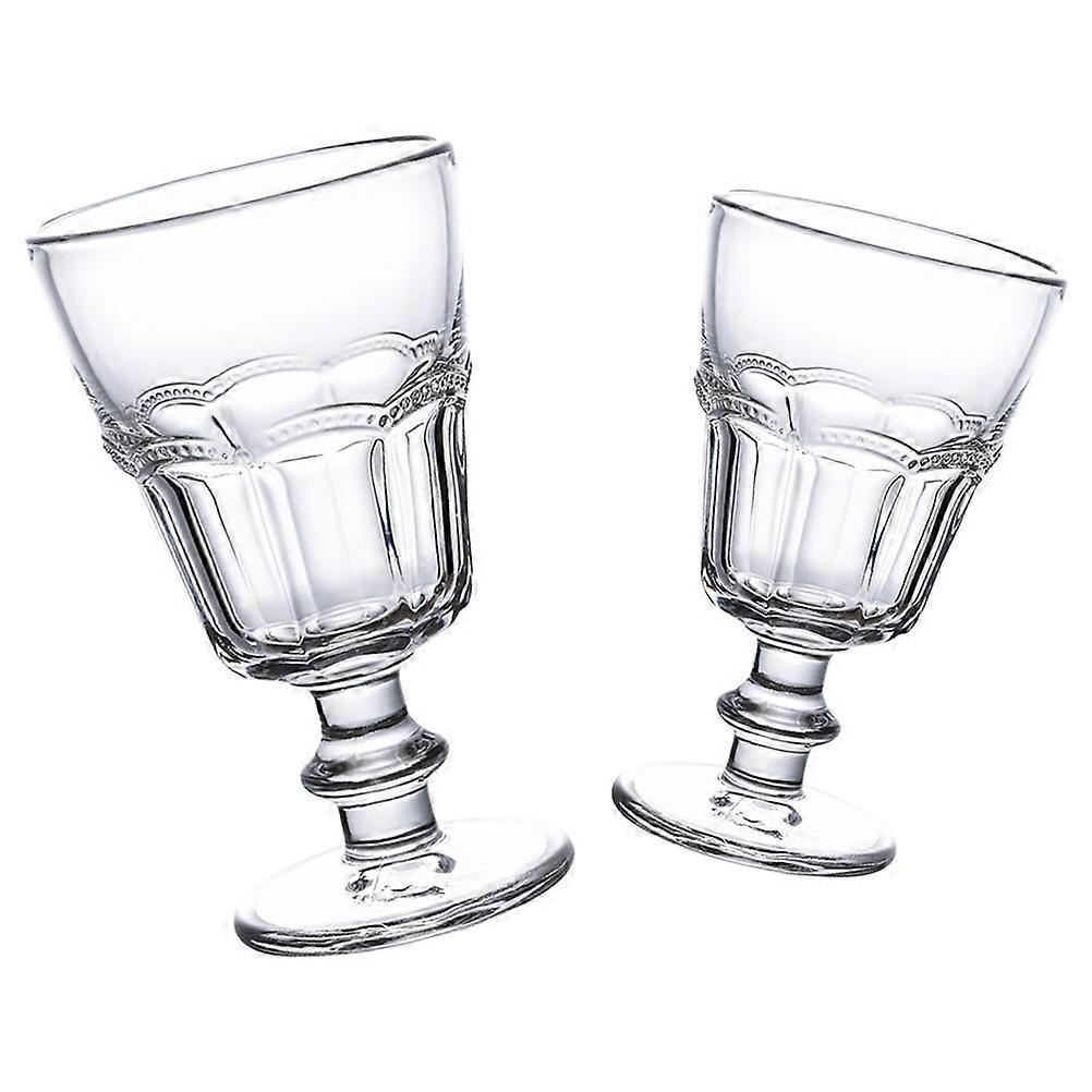 Creative Design Ice Cream Glasses For Friends Home Use Transparent Goblet 16X8CM Material 2Pcs