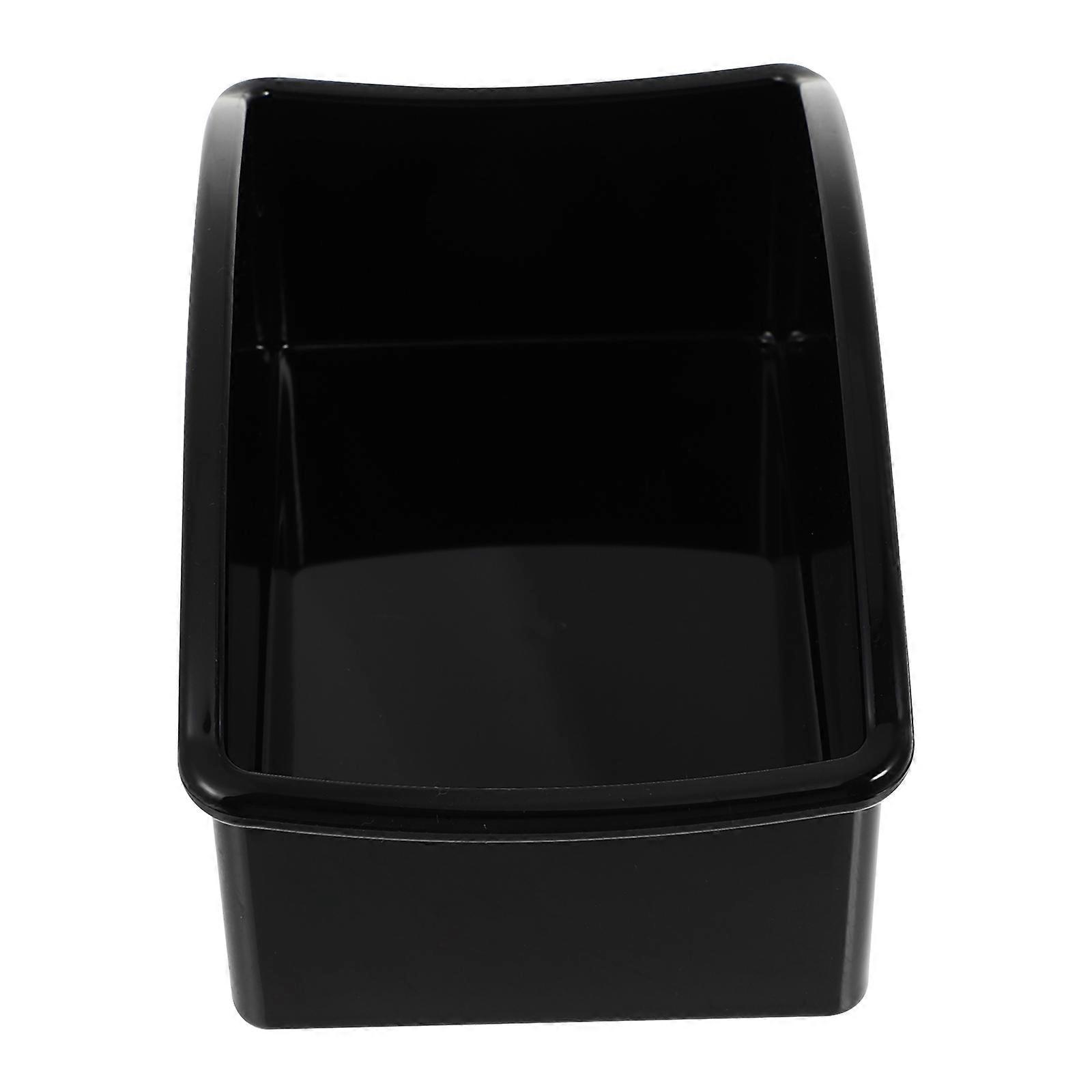 Black Acrylic Tea Bag Storage Box for Organizing Small Items at Home or Office 4.3 x 2.6 x 5.1 inches
