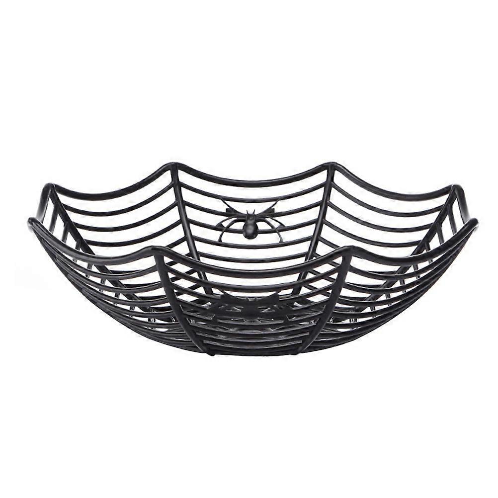 3Set Of Black Spider Web Shaped Decorative Bowls For Halloween Occasions Perfect For Holding Fruits And Candies In Parties
