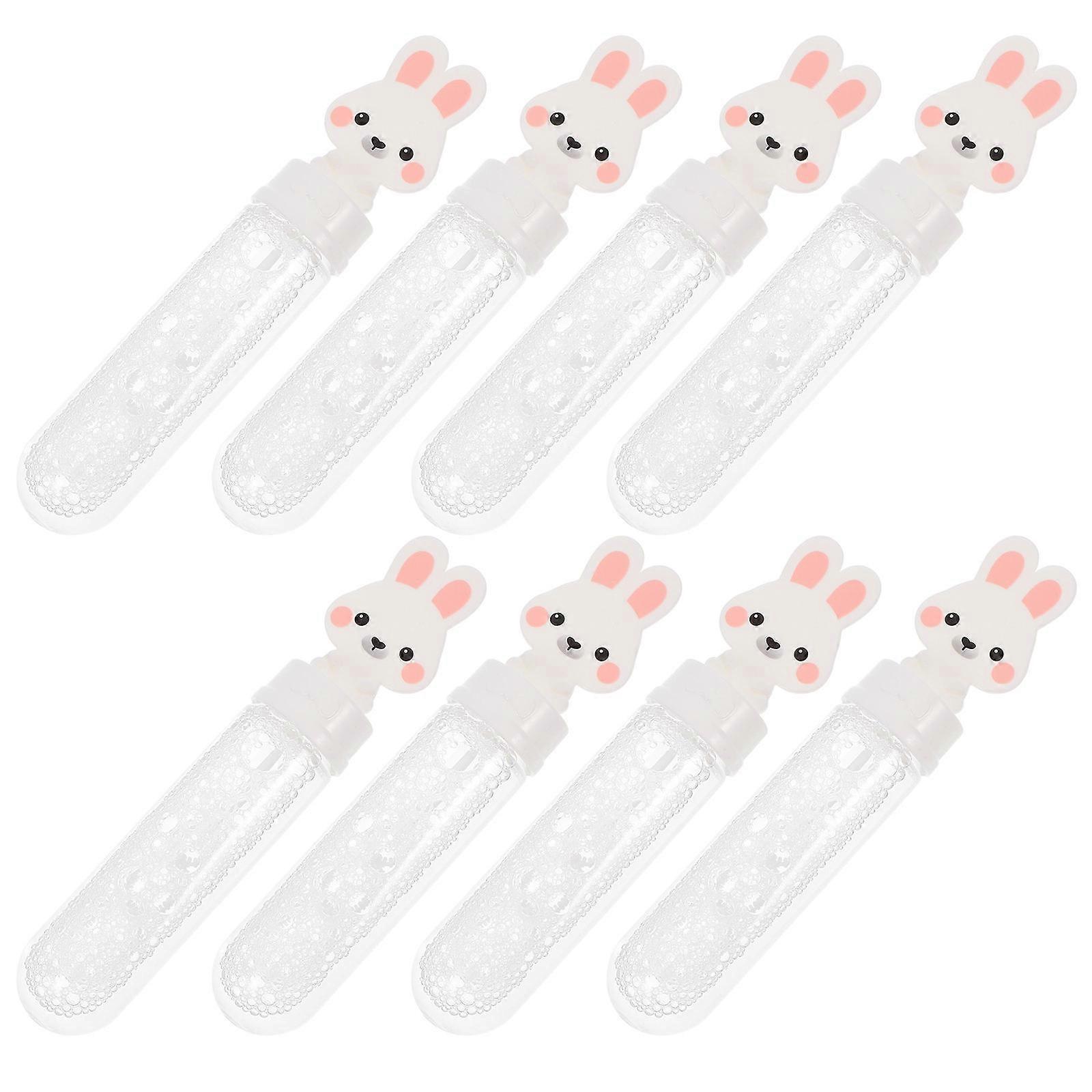 12pcs Bunny Bubble Wands – Cute Rabbit Bubble Maker for Portable Party Favors, Birthday Celebrations, Outdoor Fun – Safe and Smooth Design