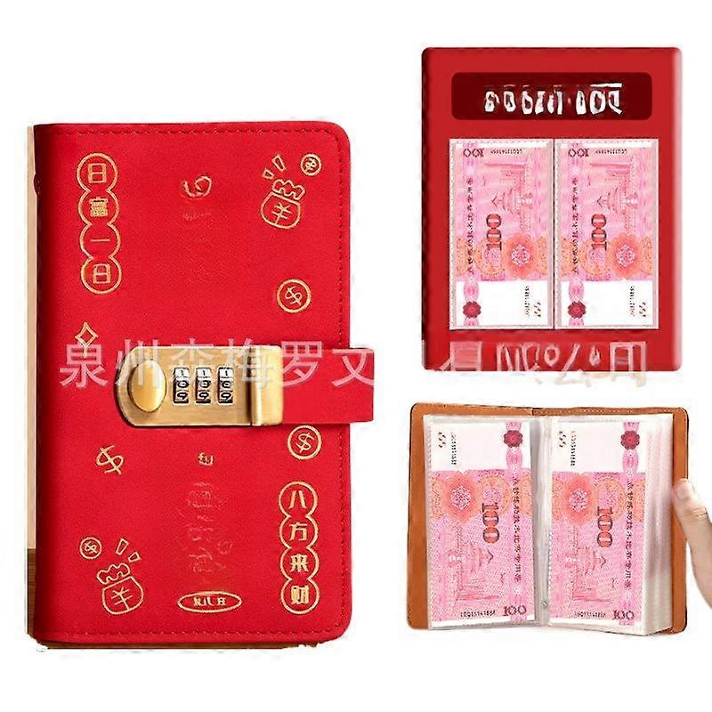 New large capacity cash saving book password lock commemorative banknote