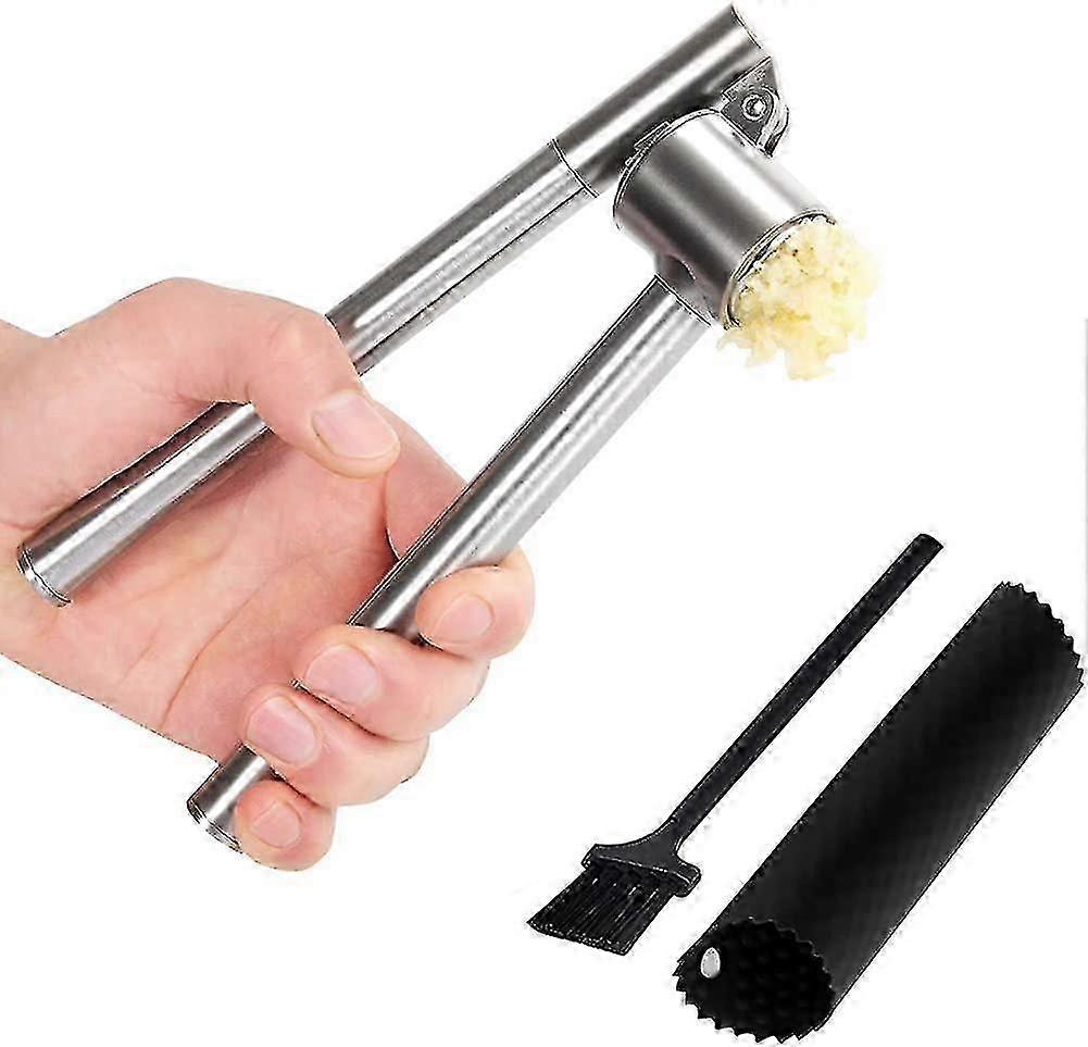 مكبس ثوم قوي، مفرمة لحم بريميوم 304 ستانلس ستيل قابلة للإزالة