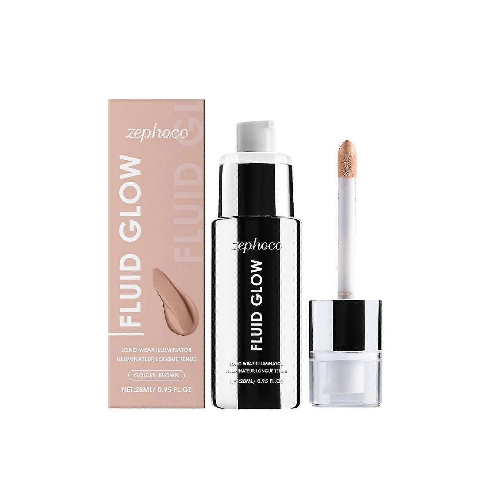 Liquid Glow Enlumineur et illuminateur liquide Maquillage pour un teint éclatant - 28ml Éclat lumineux longue durée Fini rosé léger