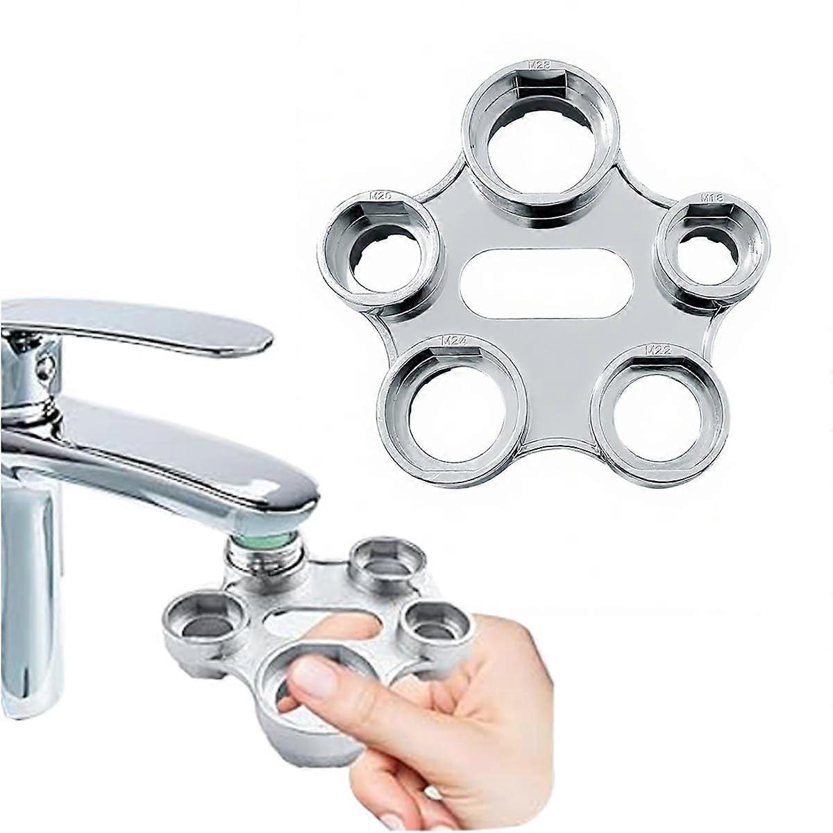 Faucet Mounting Wrench 10 Sizes M16 M18 M22 M24 M28 Stainless Steel Tool for Tap Installation and Disassembly