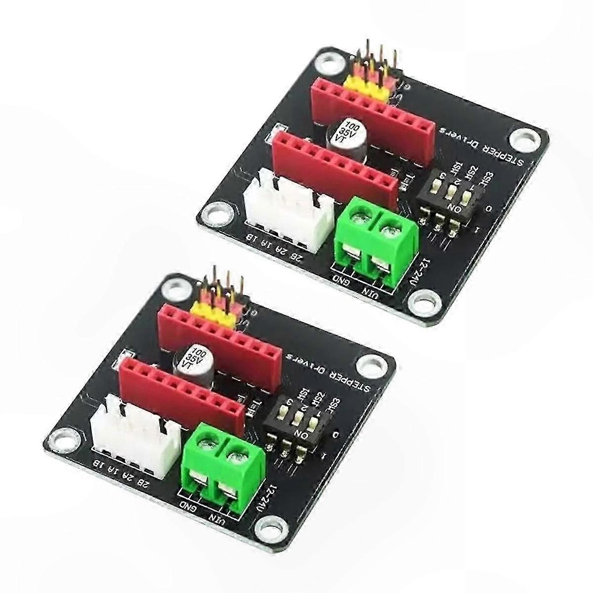 2-teiliges Schrittmotor-Treibermodul für 3D-Drucker-Controller-Platine, kompatibel mit Ramps 1.4- und Arduin R3-Projekten
